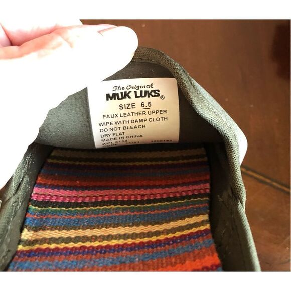 MUK LUKS - 🎉HP🎉 L Sz 6.5 Green Street Kings Highway Faux Leather Clogs. NWTIB! - Picture 16 of 16